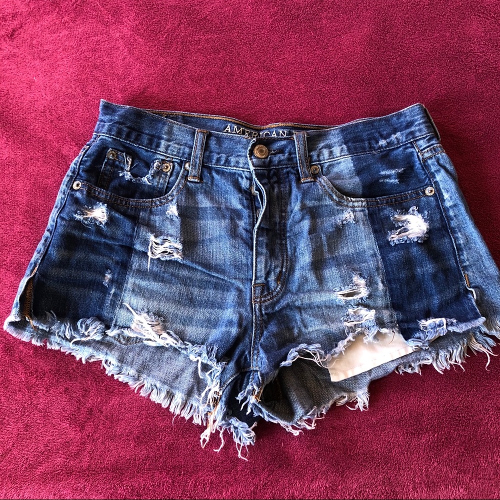 American Eagle high waisted denim shorts